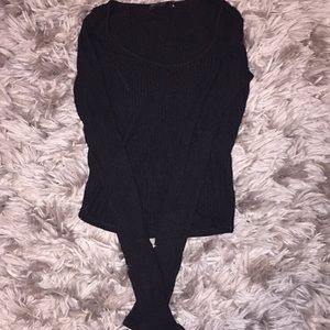 Black ribbed Brandy Melville top